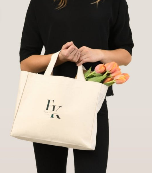 Luxury Designer Canvas Tote by Fiona Kimberly