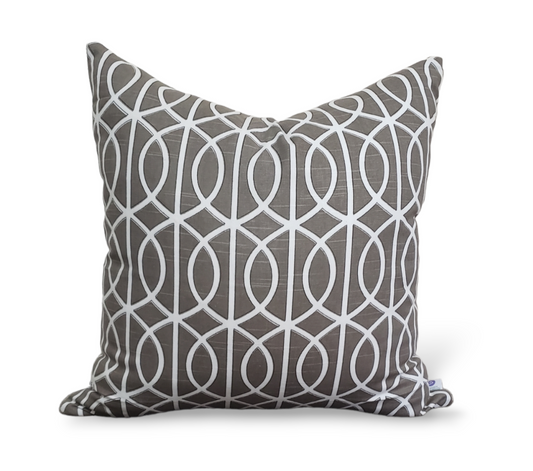 Add classic luxury to your décor with the Kimberly Trellis Luxury Handmade Throw Pillow. This gorgeous pillow features a designer geometric pattern, textured reverse, and is completely reversible for added versatility. Handmade with top-of-the-line materials, it instantly upgrades any room with timeless elegance and style!
Highlights 
Includes Pillow and Polyfill Insert 
Designer Fabric
