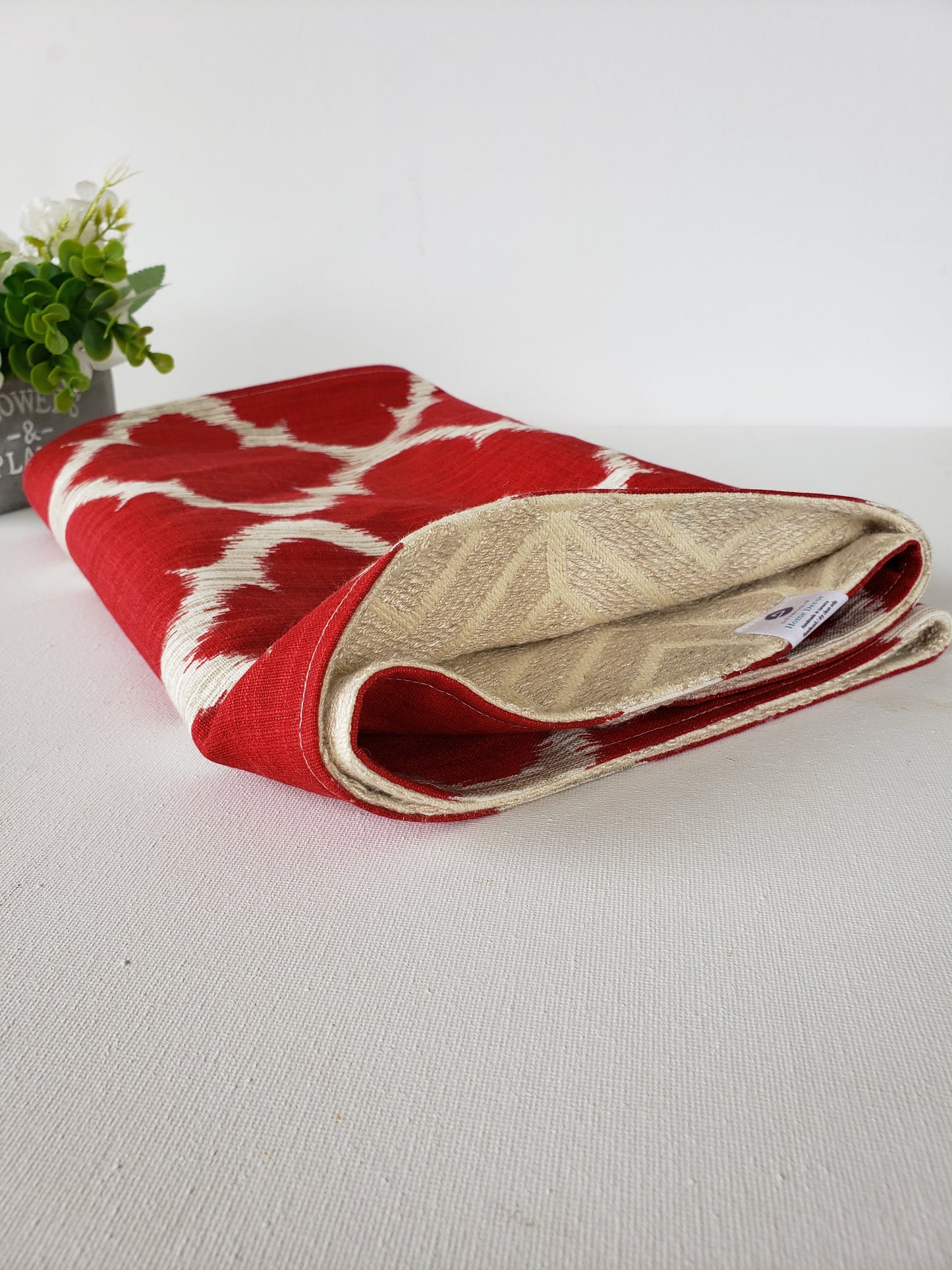 Gwen's Ruby Red Reversible table Runner