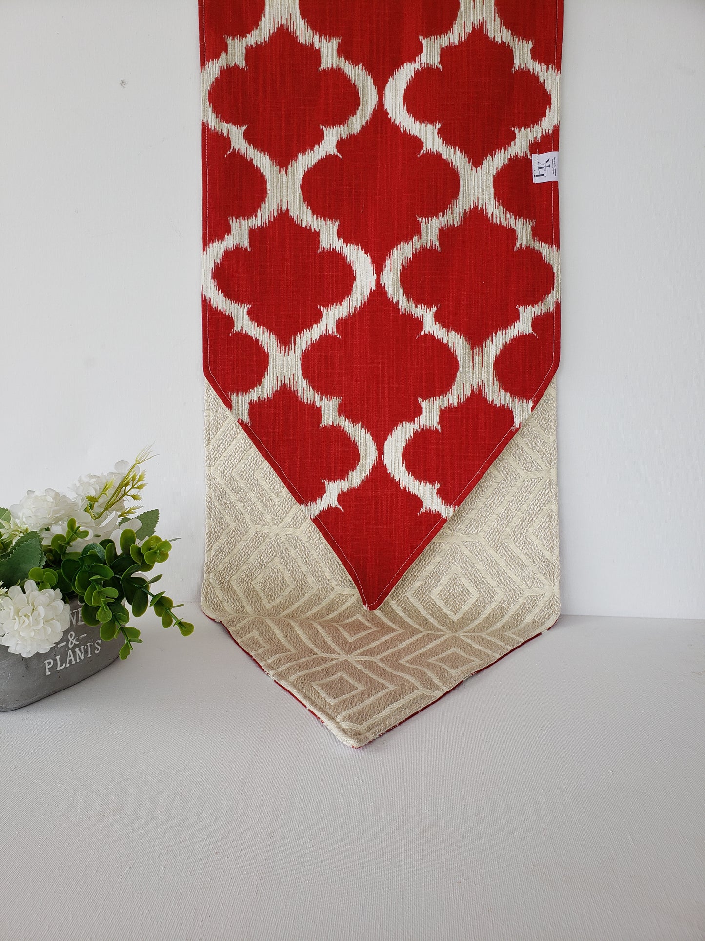 Gwen's Ruby Red Reversible table Runner