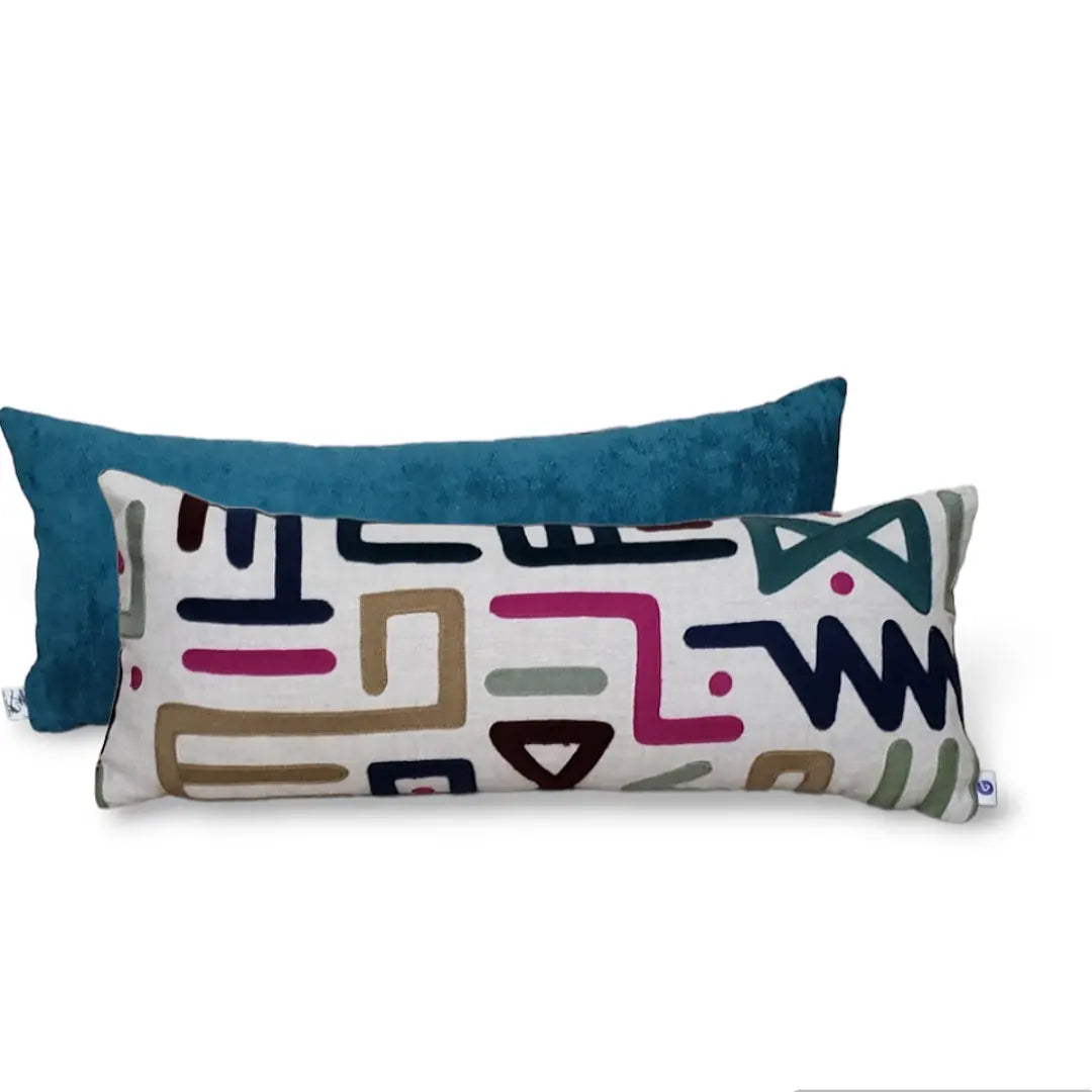 Lee Jofa Tribal Geometric Pillow.