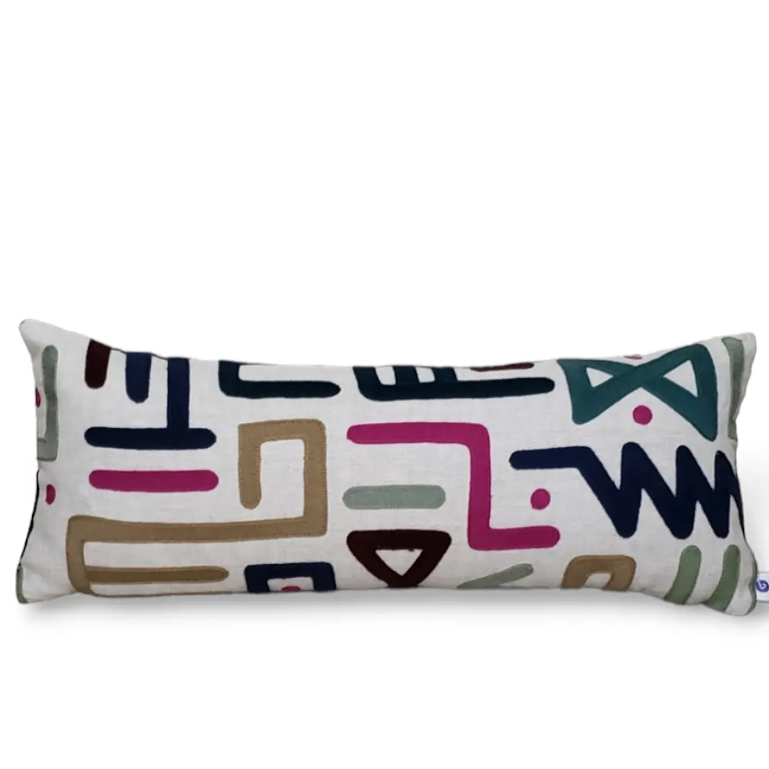 Lee Jofa Tribal Geometric Pillow.