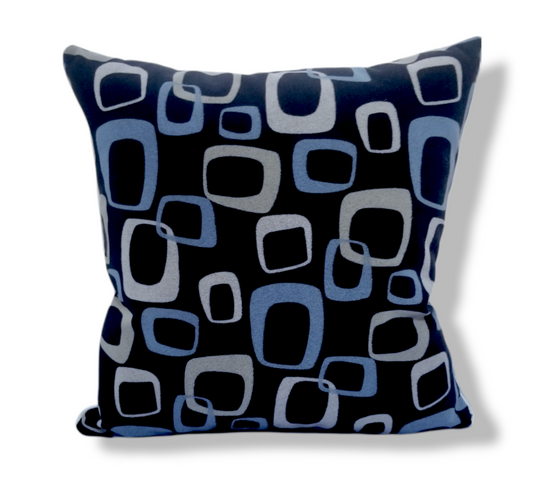Blue Geometric Decorative Pillow Coastal Themed - Advenique Home Decor