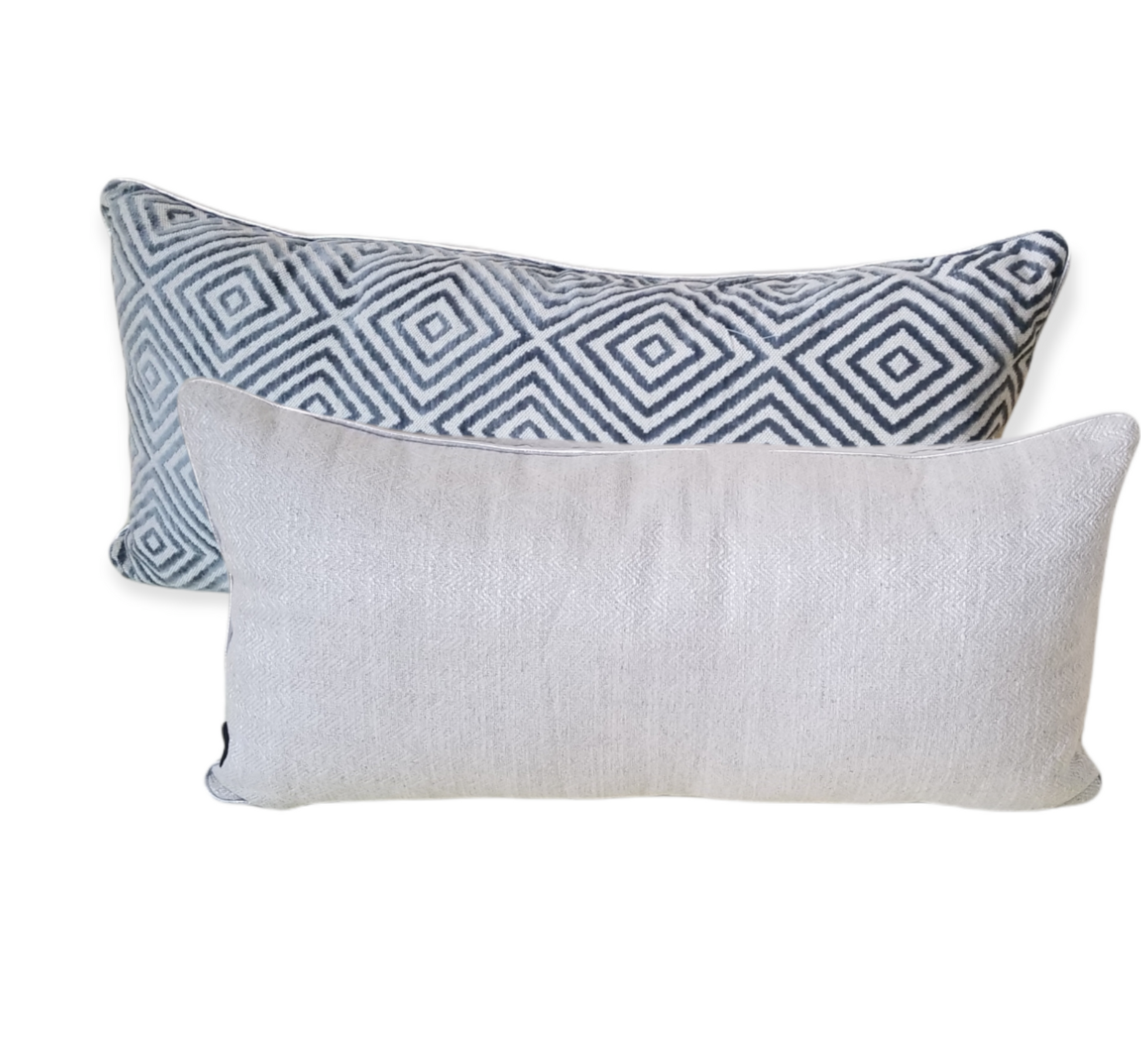 Modern Geometric microfiber pillow Black and Taupe Chenille  Modern Sofa Pillow - Advenique Home Decor