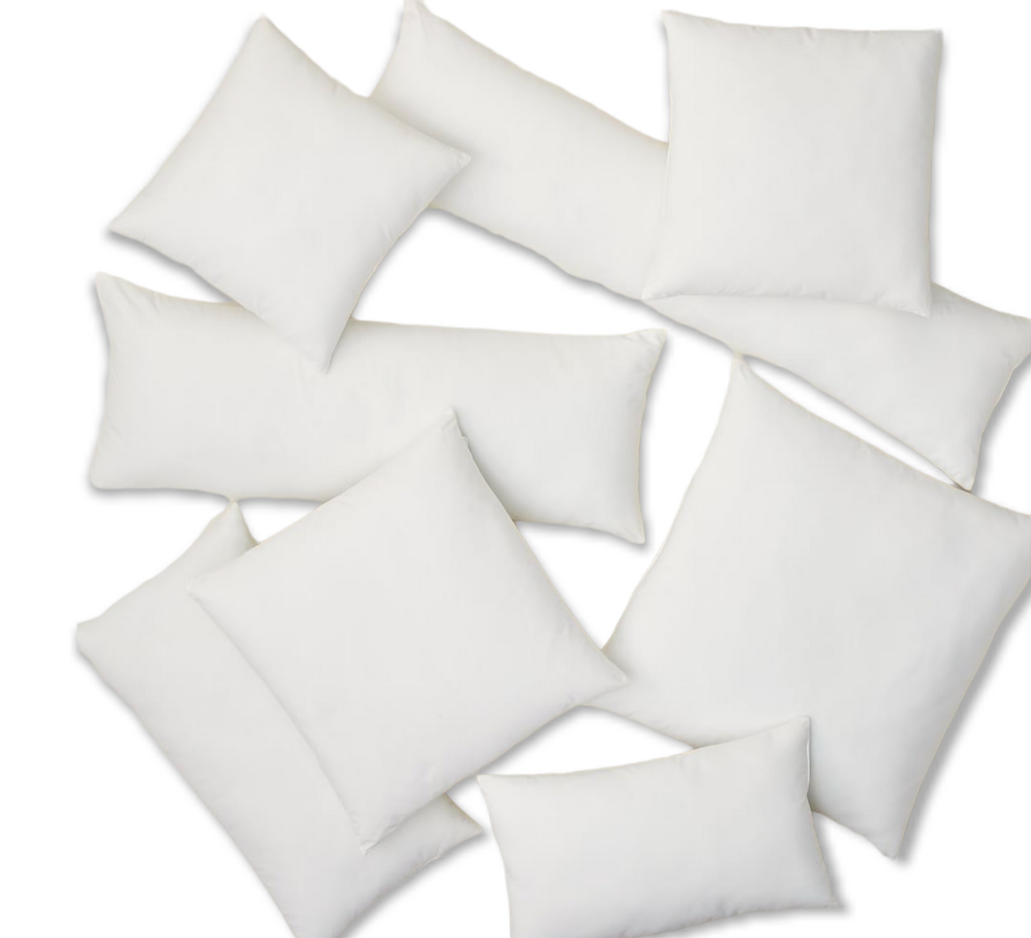 Polyfill Pillow insert for 16inch 20inch 22inch 24inch 26inch 12x20inches etc - Advenique Home Decor