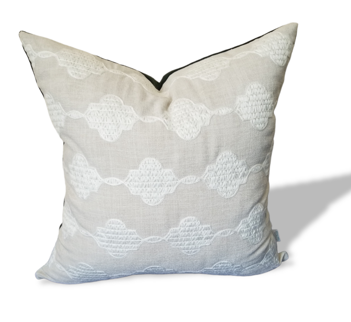 P kaufmann Jacqueline Emerald Embroidered Decorative Pillow Cover