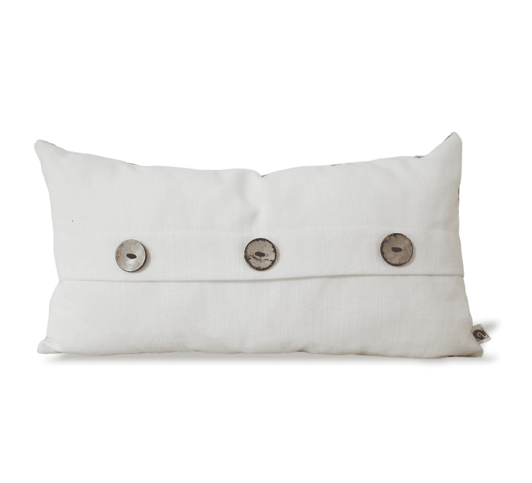 Coco Popping Lumbar Designer Pillow Cover for your sectional sofa or bedroom.  Designed by Fiona Kimberly.