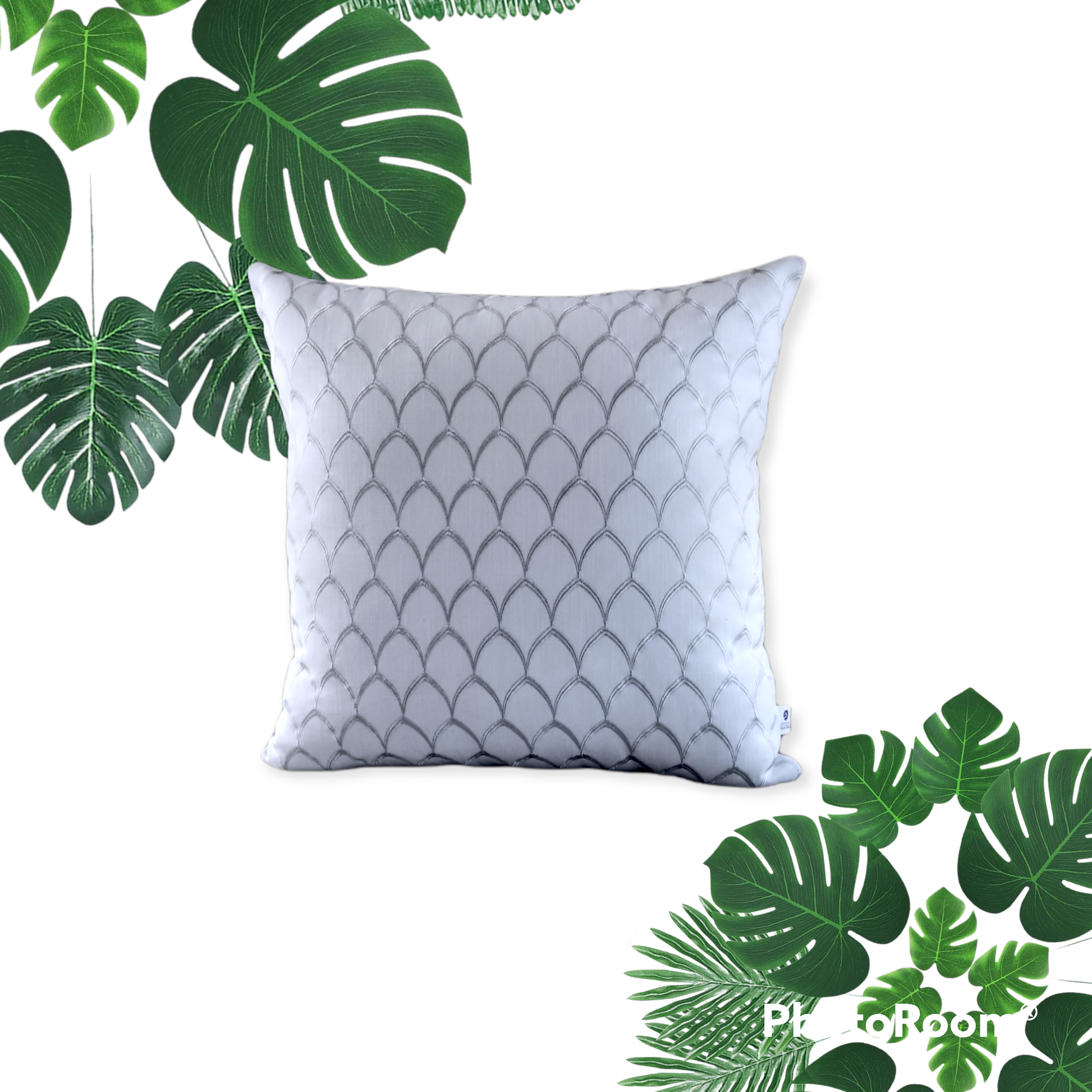 Grey and White Paratha Designer Decorative Pillow - Advenique Home Decor