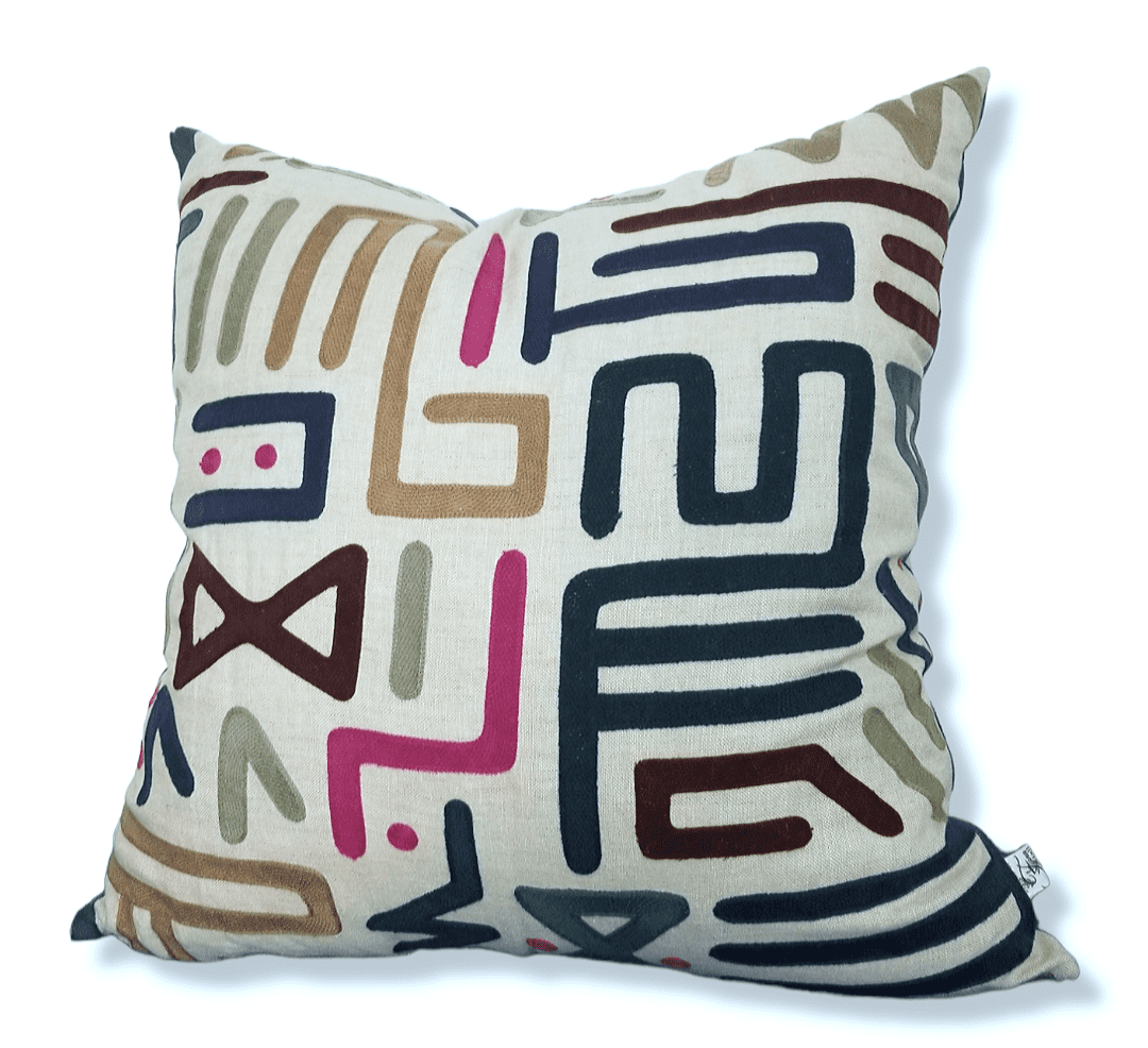 If you have a unique tribal theme room and looking for the one of a kind custom tribal pillow cover, look no more.  Shop our luxury tribal embroidered pillow covers.  An oversized Euro pillow boasting vibrant colors such as teal, blue, olive green and pink.  Complete your look with this Throw pillow today!